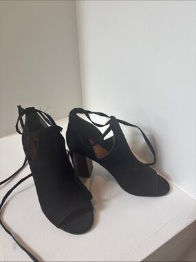 Black Lace Up Heels